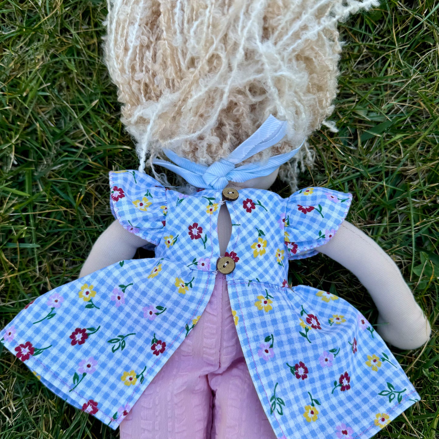 Handmade Waldorf Doll Birthday Gift for First Time Mom - Custom Plush Doll Unique First Baby Doll as Christmas Gift