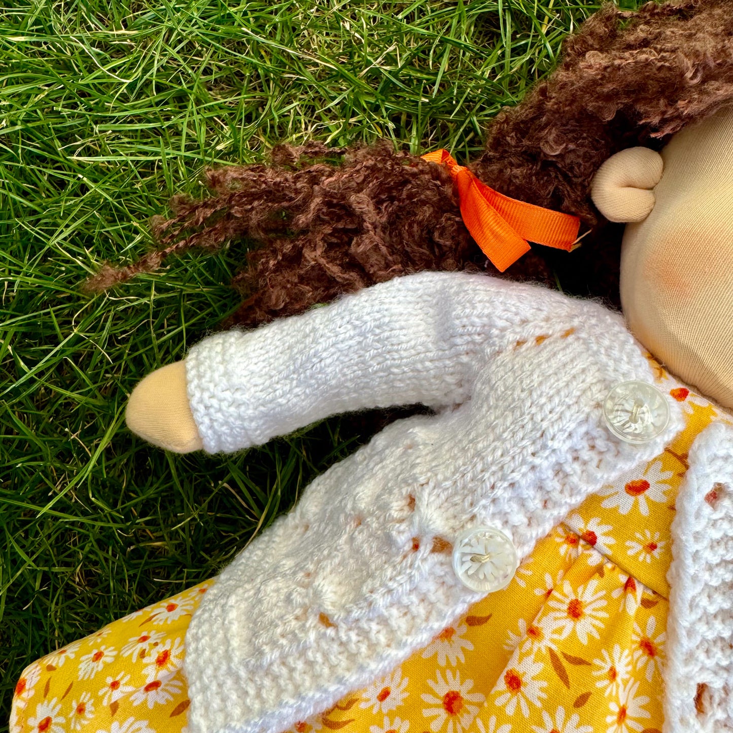 Handmade Waldorf Doll Custom Christmas Gift for 2 Year Old Girl - Personalized Cotton Rag Doll Perfect Birthday Gift for Niece