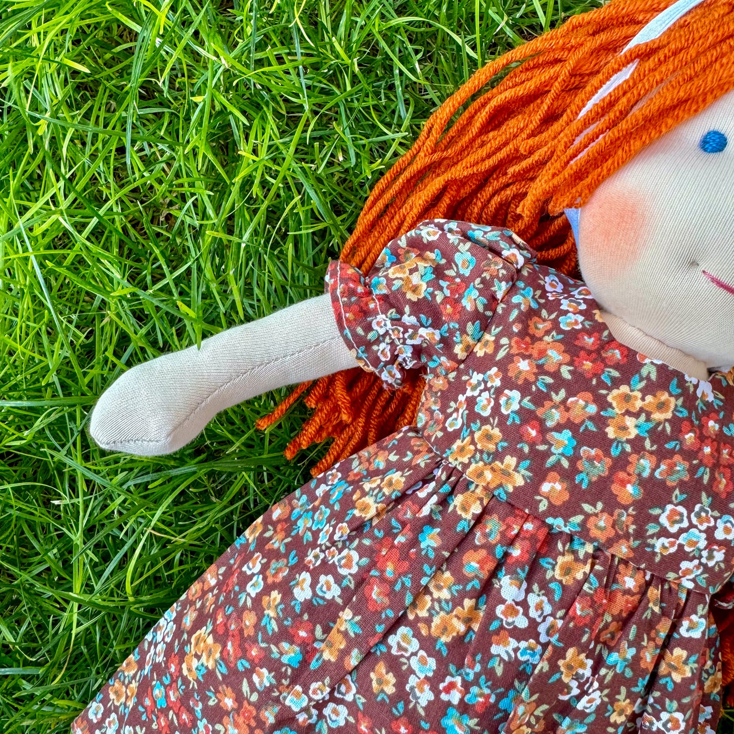 Handmade Waldorf Doll Personalized Special Birthday Gift for Wife - Custom Soft Textile Plush Doll Christmas Gift for Mom