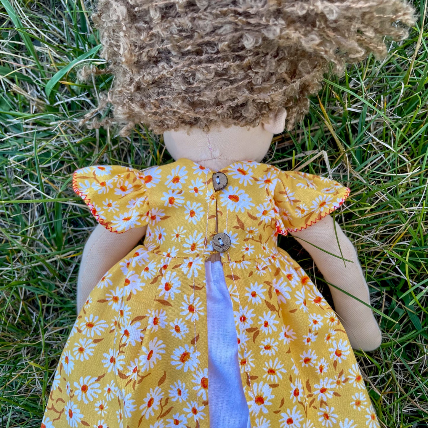 Handmade Waldorf Doll Unique Birhtday Gift for Kids - Personalized Soft Textile Doll Special Christmas Gift for Mom