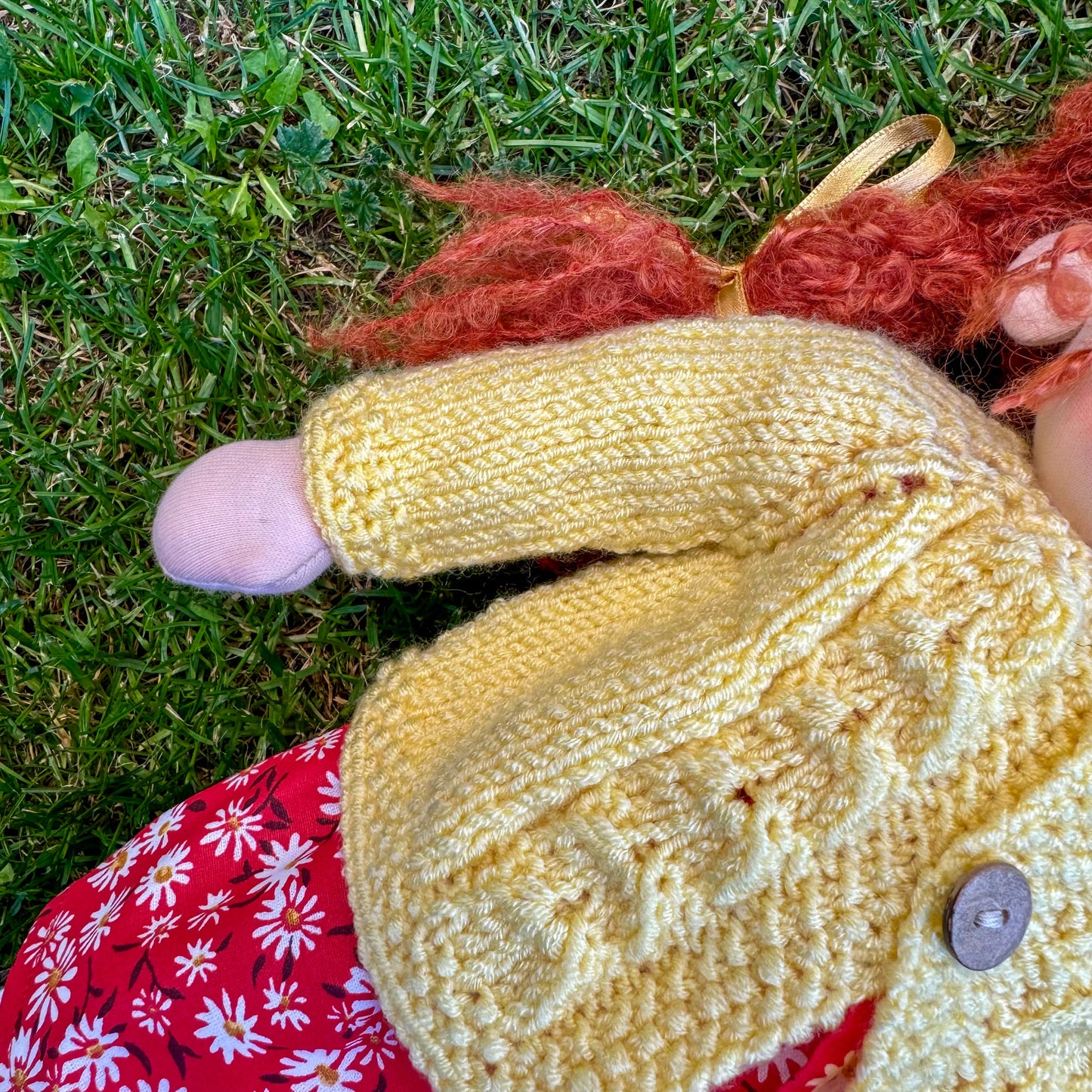 Handmade Waldorf Doll Unique Birthday Gift for Kids - Soft Textile Rag Doll Encourages Imaginative Play Christmas Gift for Niece