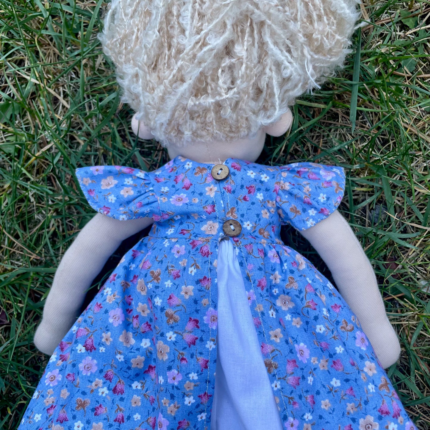 Handmade Waldorf Inspired First Baby Doll Special Birthday Gift - Custom Rag Doll Unique Christmas Gift for 2 Year Old Daughter