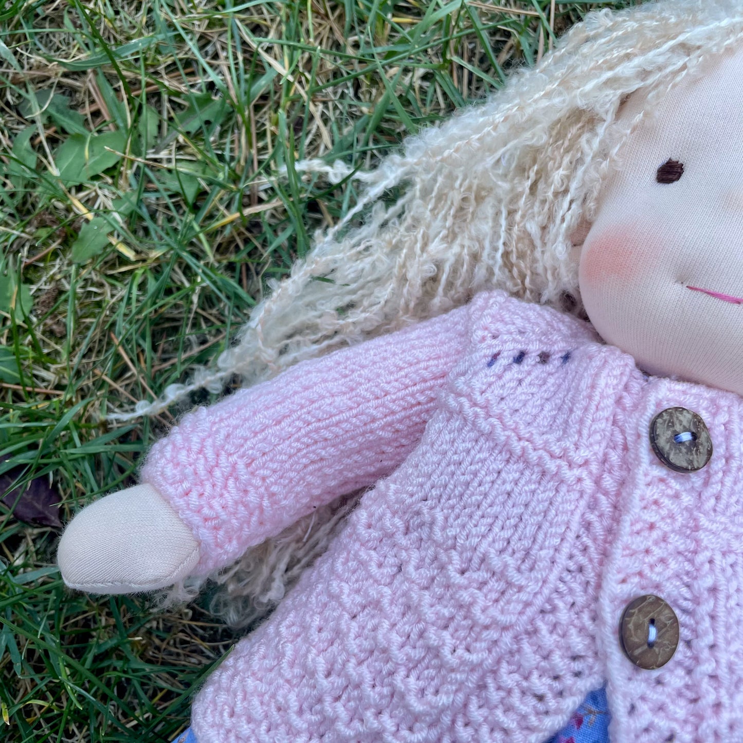 Handmade Waldorf Inspired Heirloom Doll Baby Shower Gift for First Time Mom - Custom Rag Doll Unique Birthday Gift for Wife