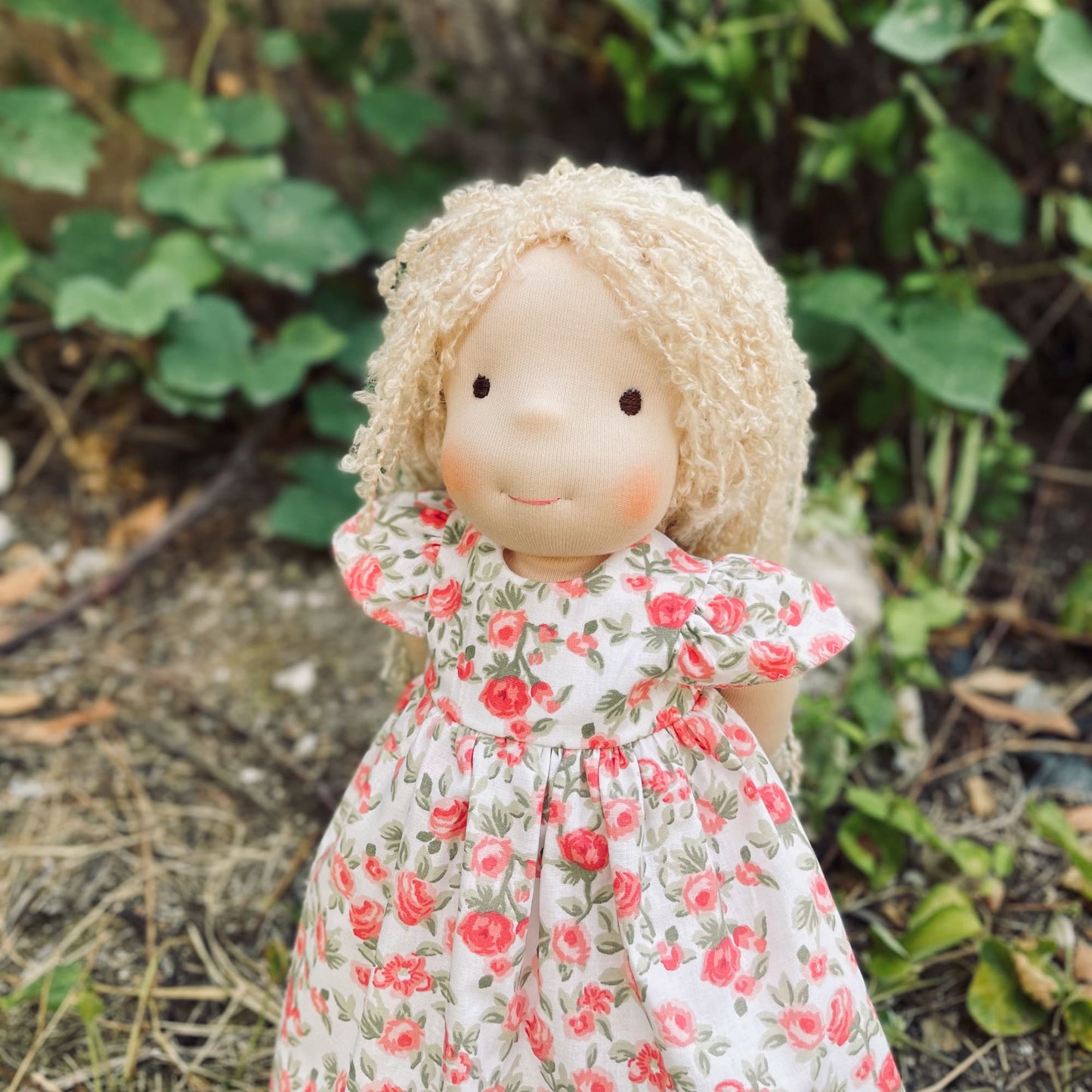 Handmade Waldorf Doll Special Christmas Gift for 2 Year Old Niece - Custom Unique Heirloom Doll Birthday Gift for Kids