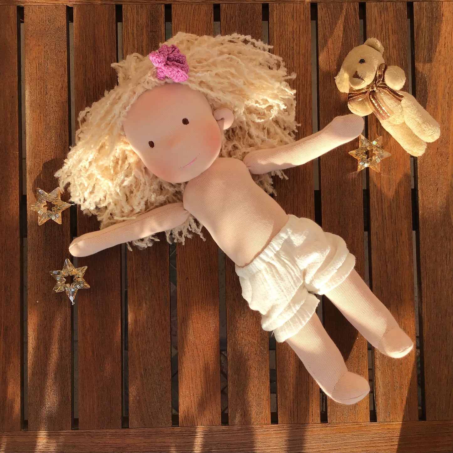 Waldorf Doll Unique Handmade Baby Doll wCustomizable Clothing and Accessories β Perfect 1st Birthday Gift
