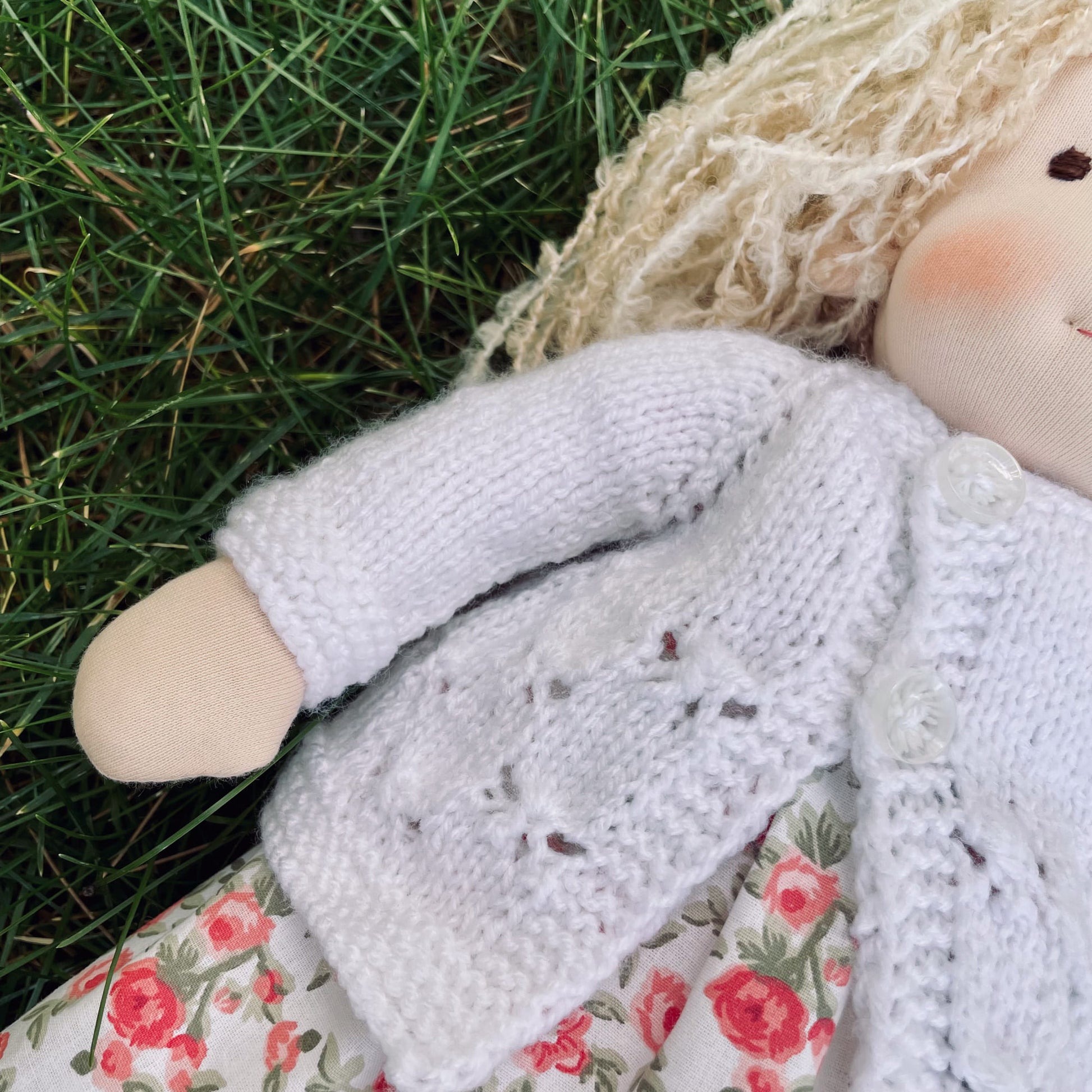Handmade Waldorf Doll Personalized Christmas Gift for 1 Year Old Girl - Custom Plush Doll for Imaginative Play Birthday Gift