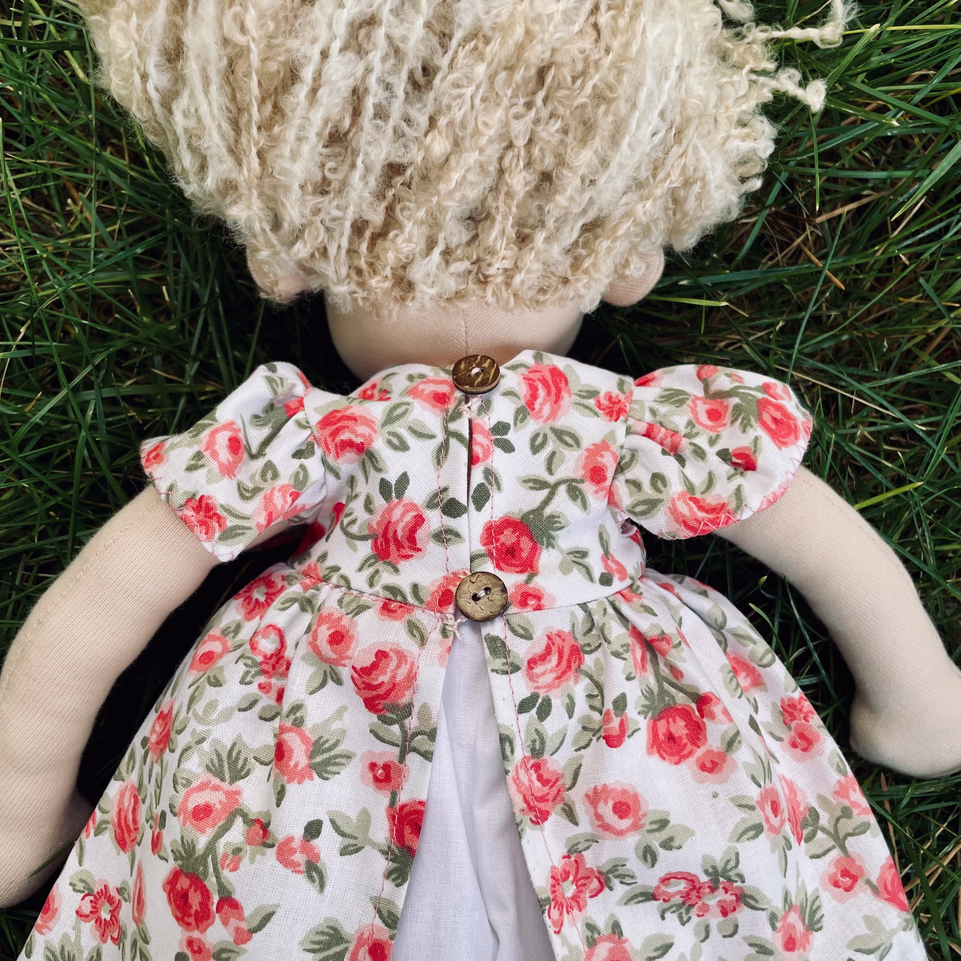 Handmade Waldorf Doll Personalized Christmas Gift for 1 Year Old Girl - Custom Plush Doll for Imaginative Play Birthday Gift