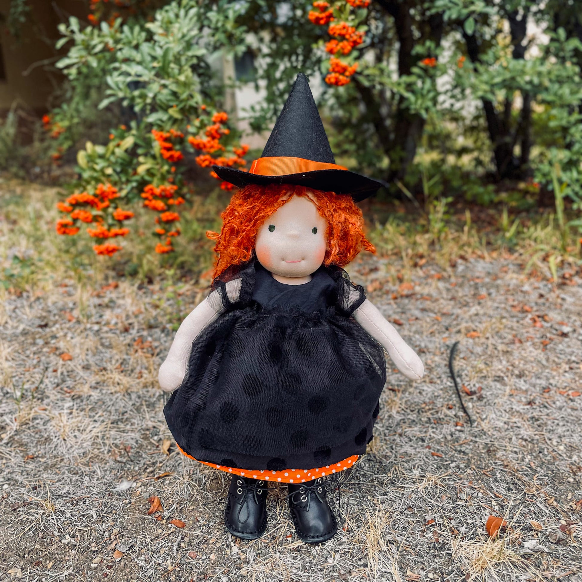 Handmade Waldorf Doll *HALLOWEEN LIMITED EDITION* Custom Unique Heirloom Doll Perfect Plush Toy for Haloween