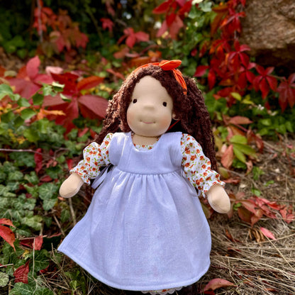 Handmade Waldorf Doll Christmas Gift for 2 Year Old Niece - Personalized Plush Toy Custom Gift for Kids - Special Family Rag Doll