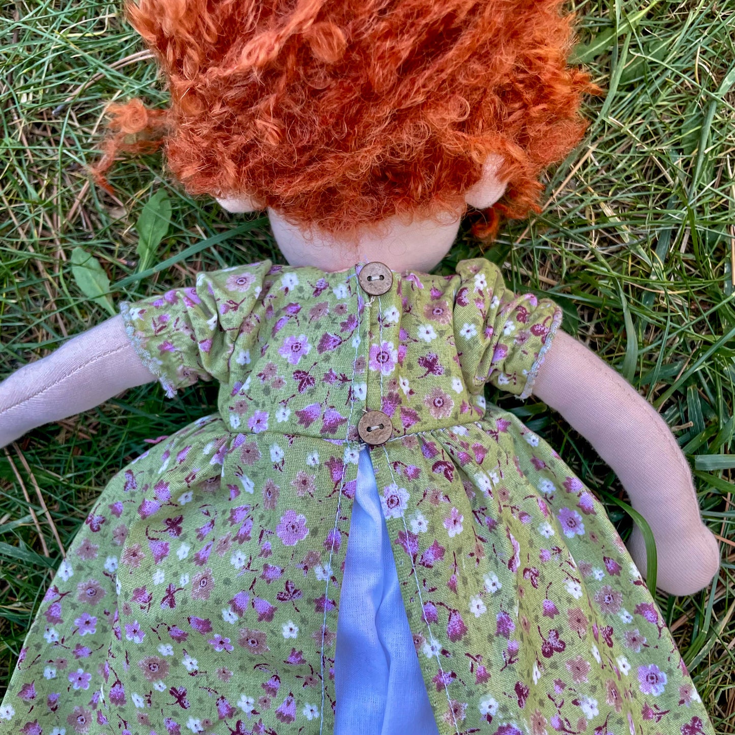 Handmade Waldorf Doll Custom Christmas Gift for 1 Year Old Niece - Personalized Heirloom Doll Encourages Imaginative Play