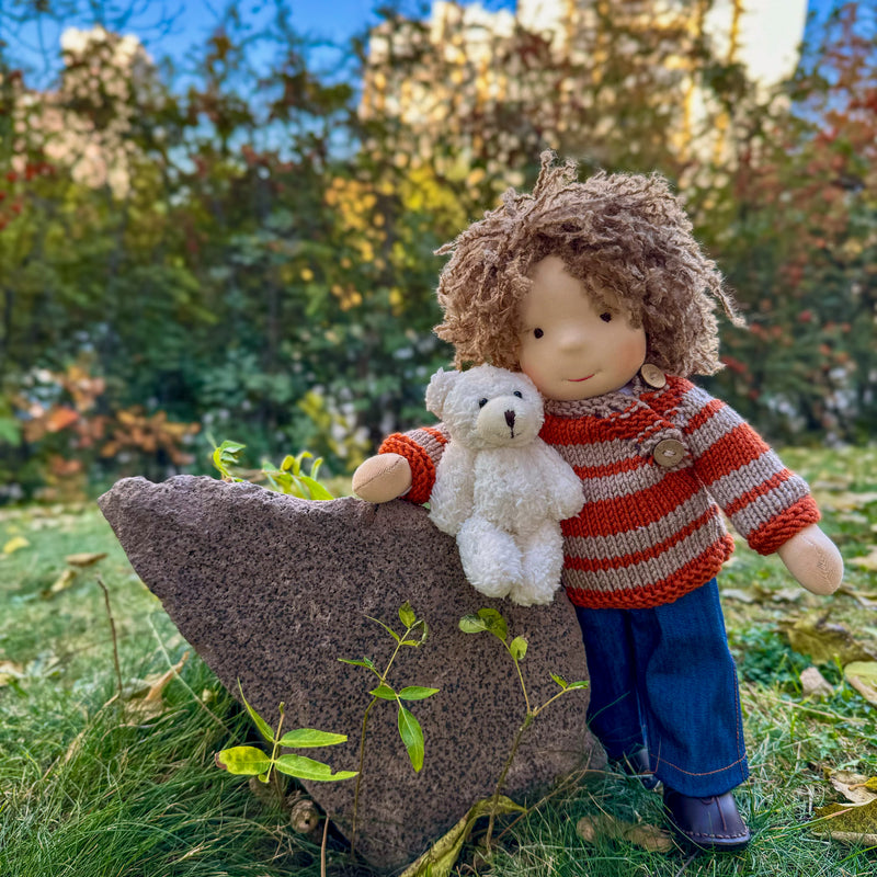 Handmade Waldorf doll made from organic cotton — Heartmade Doll