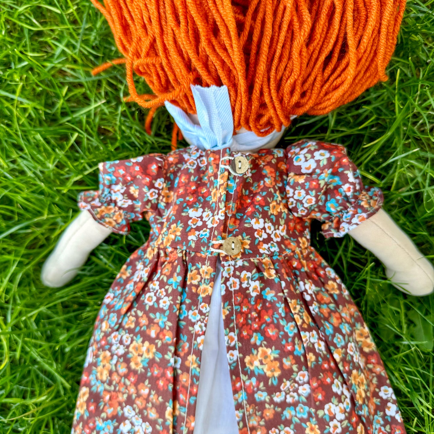 Handmade Unique Waldorf Doll Birthday Gift for 2 Year Old Girl - Custom First Baby Doll Encourages Imaginative Play