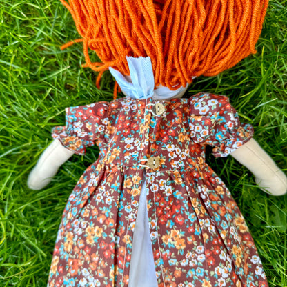 Handmade Unique Waldorf Doll Birthday Gift for 2 Year Old Girl - Custom First Baby Doll Encourages Imaginative Play