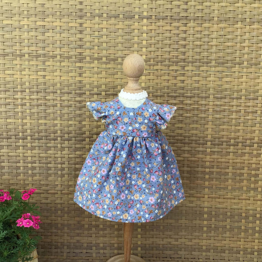 Waldorf Doll Type 8 Dress for 16 - 14 inch for Dolls | Handmade Cotton Doll Dress