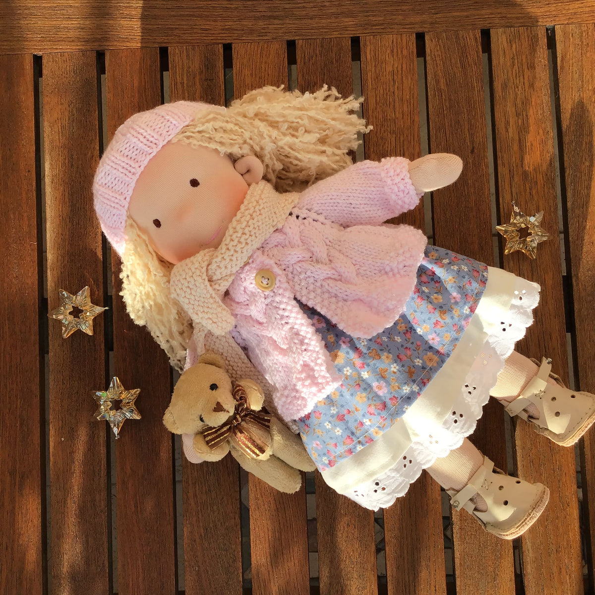 Handmade Waldorf doll full set — a gift worth waiting for