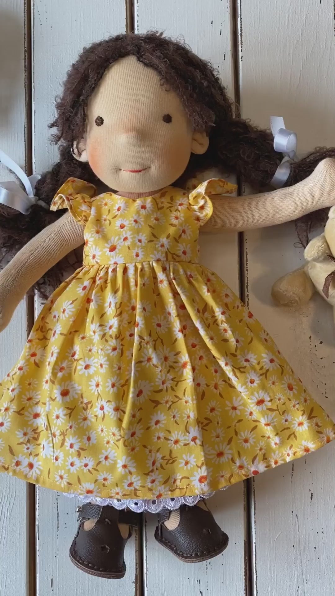 Waldorf Doll Type 5 Dress for 16 - 14 inch for Dolls | Handmade Cotton Doll Dress